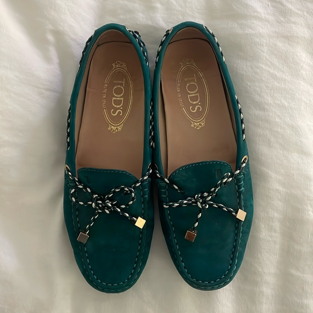 Tod’s suede loafers